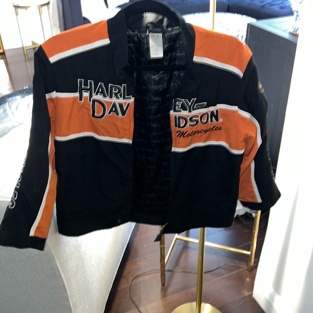Harley Davidson Boys motorcycle’s jacket. Size 8/10
